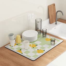 image-PU Leather Countertop Drain Mat Heat Insulation Pad