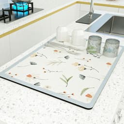 image-PU Leather Countertop Drain Mat Heat Insulation Pad