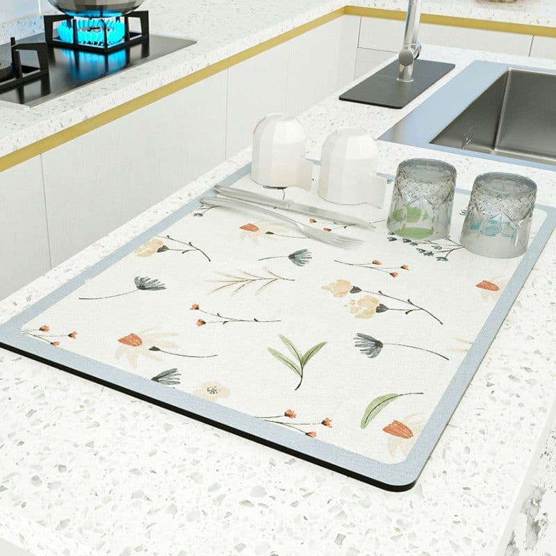 image-PU Leather Countertop Drain Mat Heat Insulation Pad