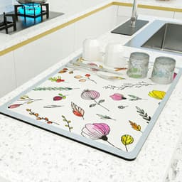 image-PU Leather Countertop Drain Mat Heat Insulation Pad