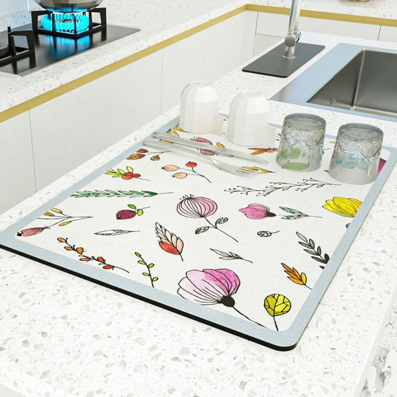 image-PU Leather Countertop Drain Mat Heat Insulation Pad