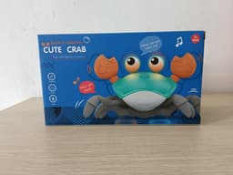 image-Electric Dancing Crab Toy with Music, Lights & Obstacle Avoidance