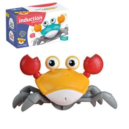 image-Electric Dancing Crab Toy with Music, Lights & Obstacle Avoidance
