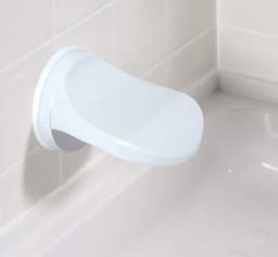 image-Bathroom Suction Cup Footstool 15x11.5cm Plastic Pedal