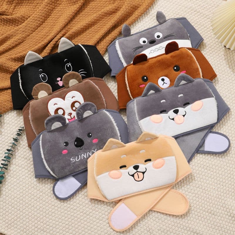 image-Hand Guardian Cartoon PVC Hot Water Bottle with Waist Belt