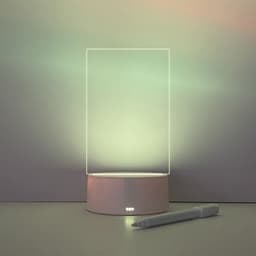 image-Acrylic Transparent Luminous Message Board Desktop Whiteboard