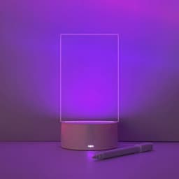 image-Acrylic Transparent Luminous Message Board Desktop Whiteboard