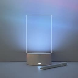 image-Acrylic Transparent Luminous Message Board Desktop Whiteboard
