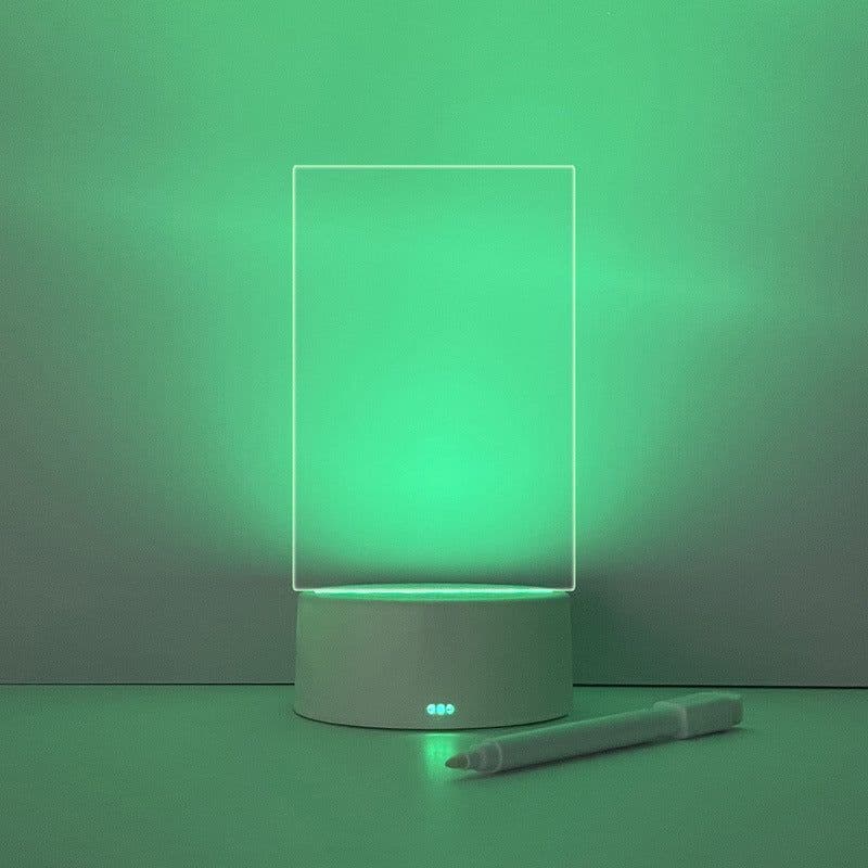 image-Acrylic Transparent Luminous Message Board Desktop Whiteboard