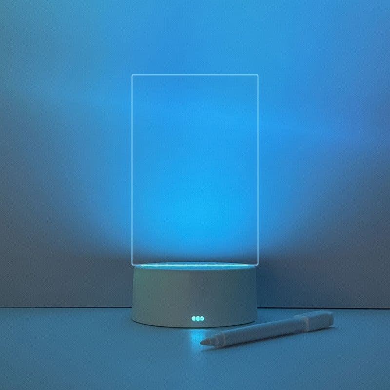 image-Acrylic Transparent Luminous Message Board Desktop Whiteboard