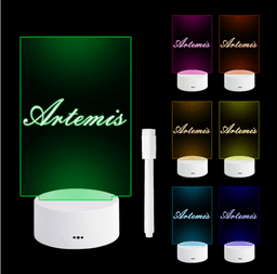 image-Acrylic Transparent Luminous Message Board Desktop Whiteboard