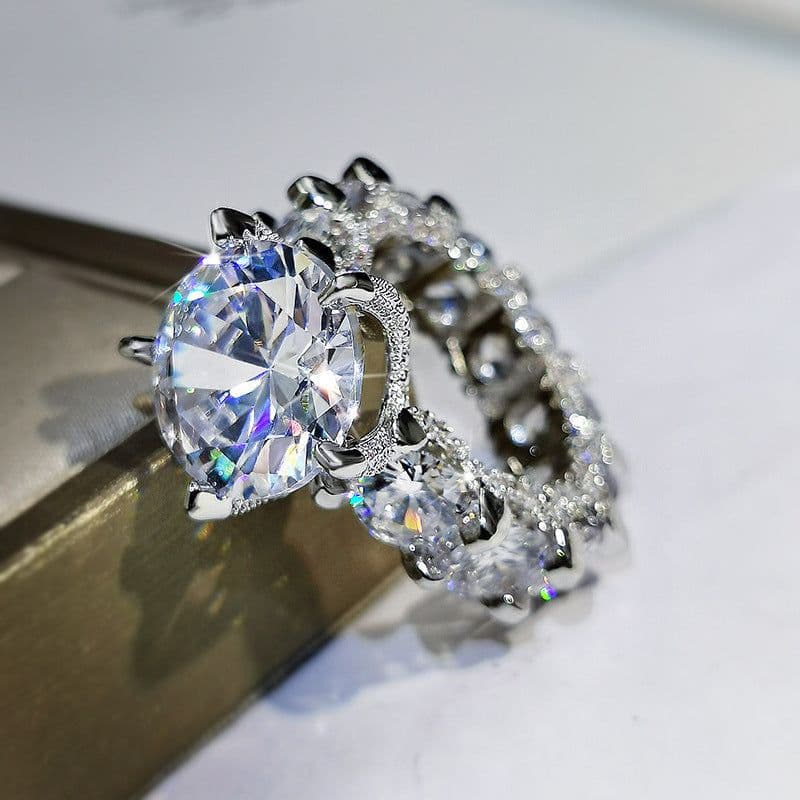 image-European Princess Studded Diamond Ring