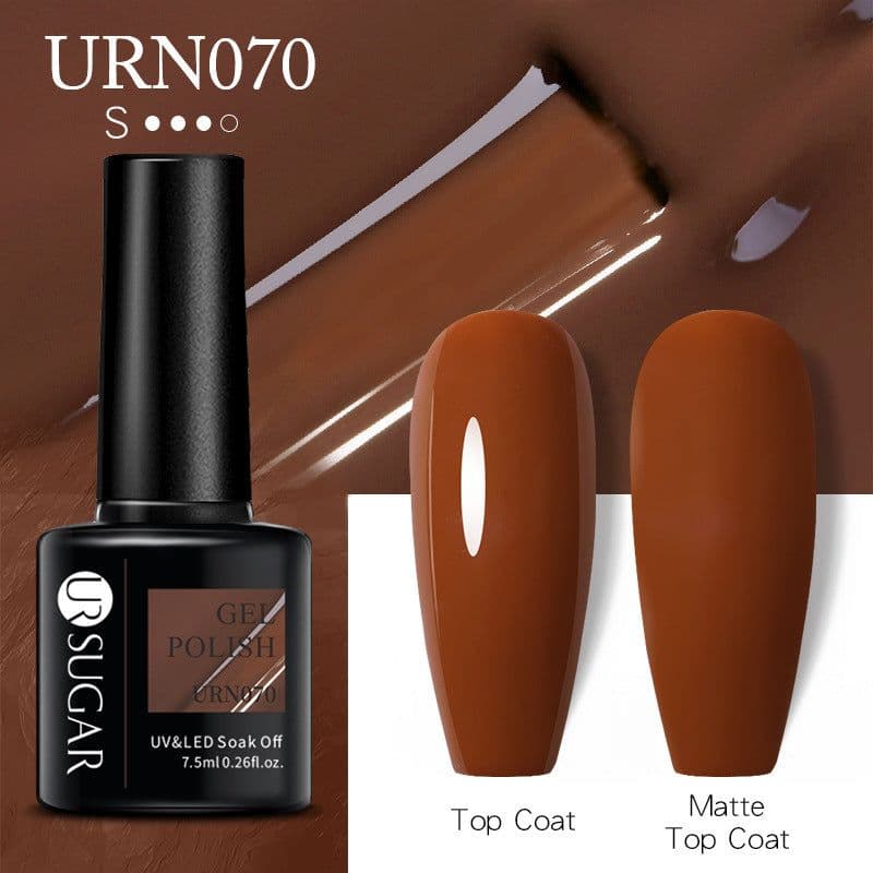 image-UR SUGAR Nail Polish Gel URN090 7.5ML Solid Color Phototherapy