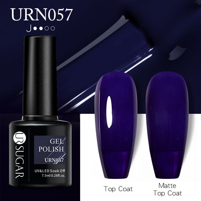 image-UR SUGAR Nail Polish Gel URN090 7.5ML Solid Color Phototherapy