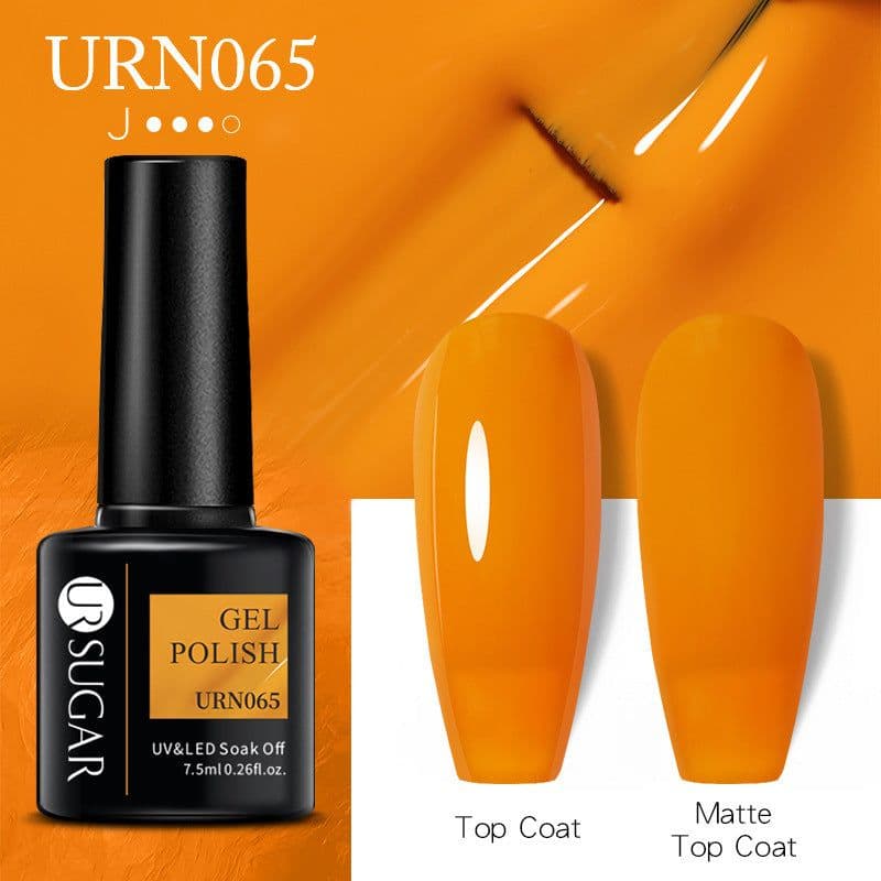 image-UR SUGAR Nail Polish Gel URN090 7.5ML Solid Color Phototherapy