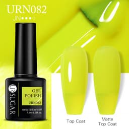 image-UR SUGAR Nail Polish Gel URN090 7.5ML Solid Color Phototherapy