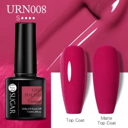 image-UR SUGAR Nail Polish Gel URN090 7.5ML Solid Color Phototherapy