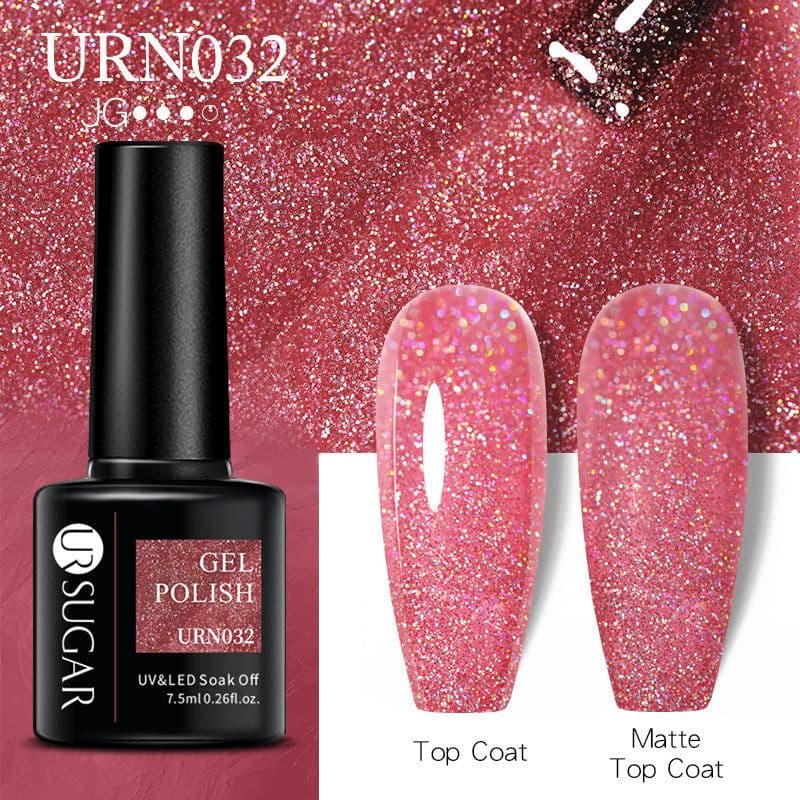 image-UR SUGAR Nail Polish Gel URN090 7.5ML Solid Color Phototherapy