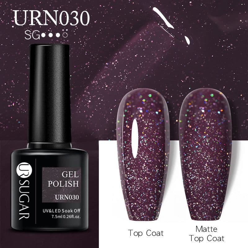 image-UR SUGAR Nail Polish Gel URN090 7.5ML Solid Color Phototherapy