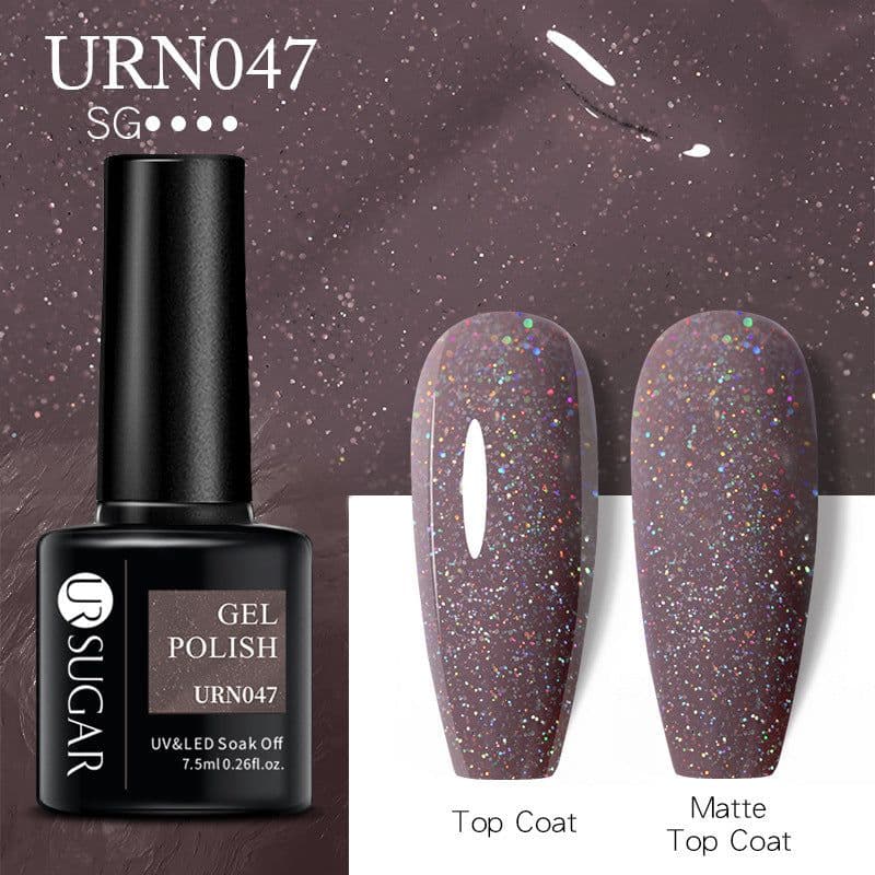 image-UR SUGAR Nail Polish Gel URN090 7.5ML Solid Color Phototherapy
