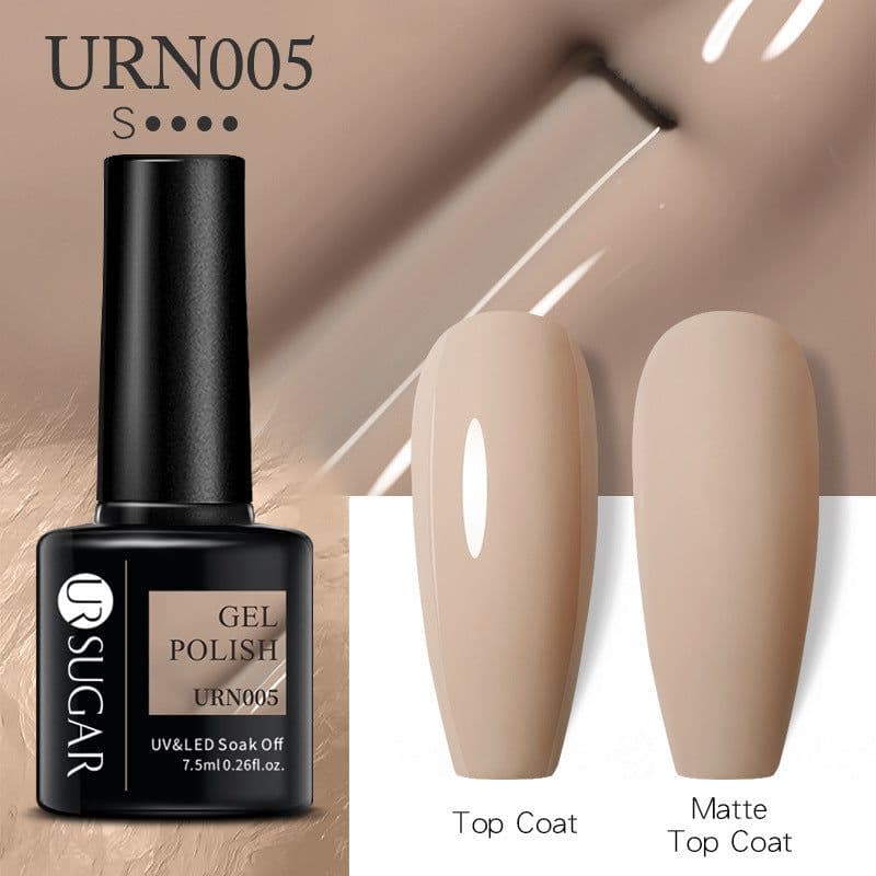 image-UR SUGAR Nail Polish Gel URN090 7.5ML Solid Color Phototherapy