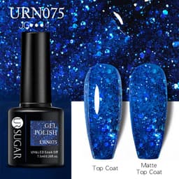 image-UR SUGAR Nail Polish Gel URN090 7.5ML Solid Color Phototherapy