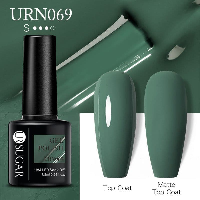 image-UR SUGAR Nail Polish Gel URN090 7.5ML Solid Color Phototherapy