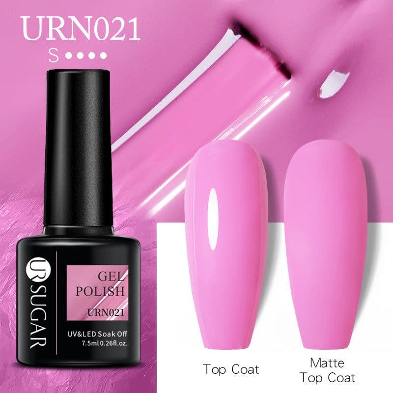 image-UR SUGAR Nail Polish Gel URN090 7.5ML Solid Color Phototherapy