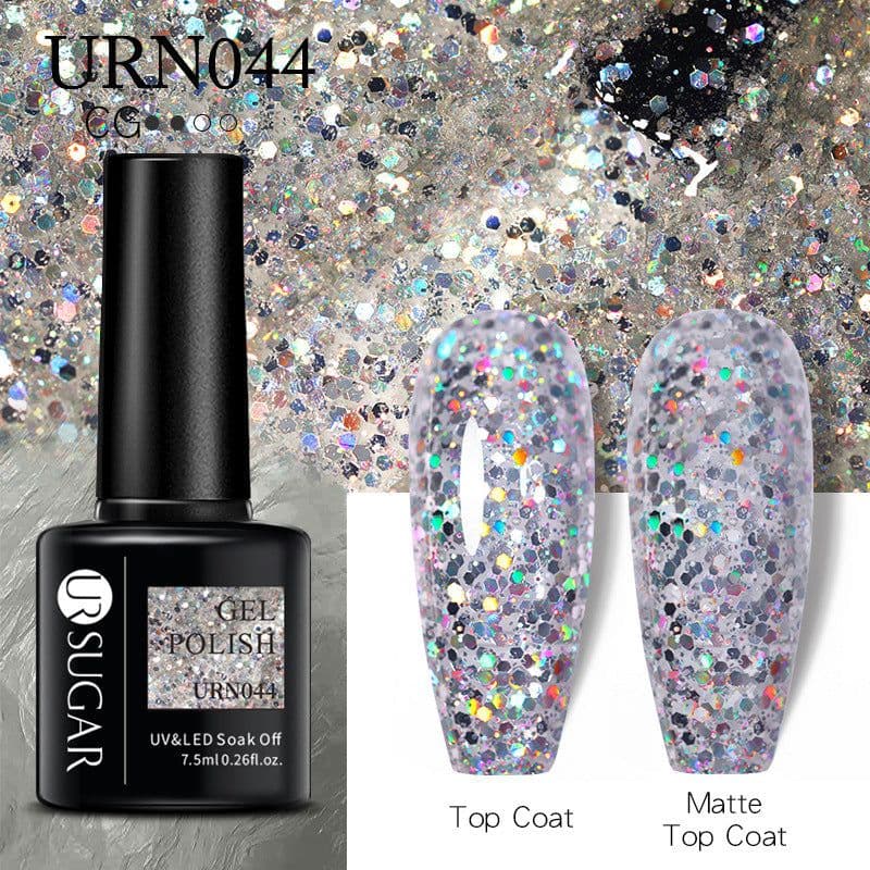 image-UR SUGAR Nail Polish Gel URN090 7.5ML Solid Color Phototherapy