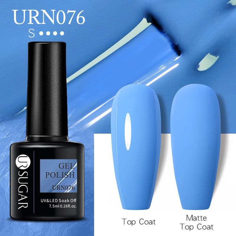 image-UR SUGAR Nail Polish Gel URN090 7.5ML Solid Color Phototherapy