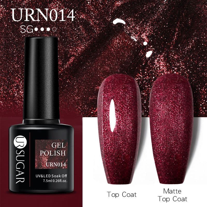 image-UR SUGAR Nail Polish Gel URN090 7.5ML Solid Color Phototherapy