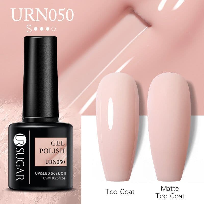 image-UR SUGAR Nail Polish Gel URN090 7.5ML Solid Color Phototherapy