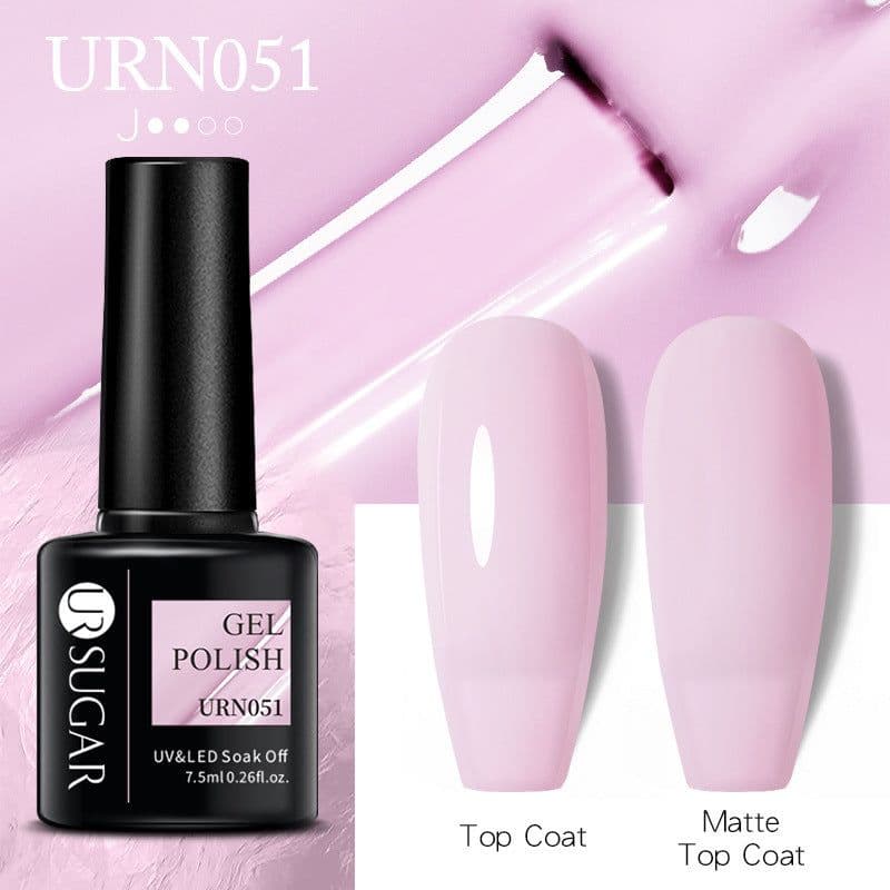 image-UR SUGAR Nail Polish Gel URN090 7.5ML Solid Color Phototherapy