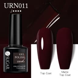 image-UR SUGAR Nail Polish Gel URN090 7.5ML Solid Color Phototherapy