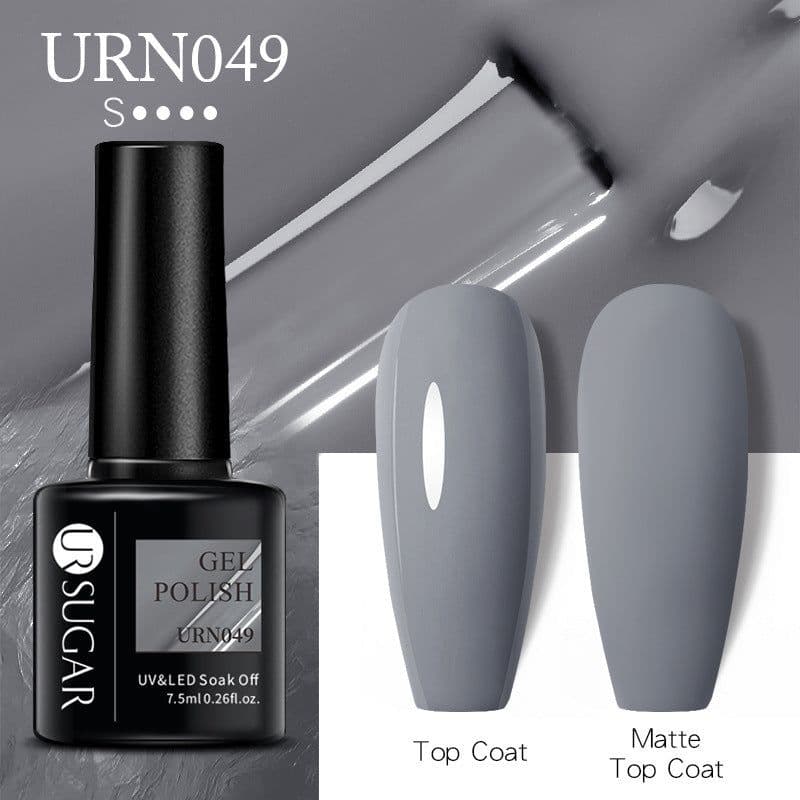 image-UR SUGAR Nail Polish Gel URN090 7.5ML Solid Color Phototherapy