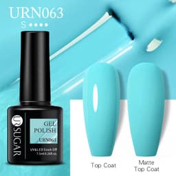 image-UR SUGAR Nail Polish Gel URN090 7.5ML Solid Color Phototherapy