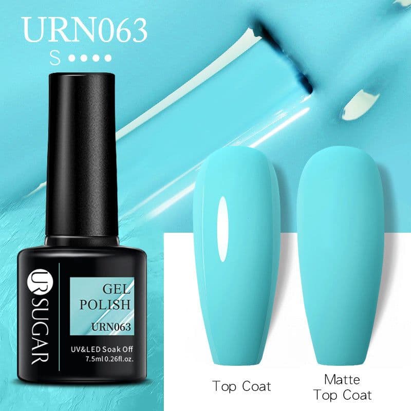 image-UR SUGAR Nail Polish Gel URN090 7.5ML Solid Color Phototherapy