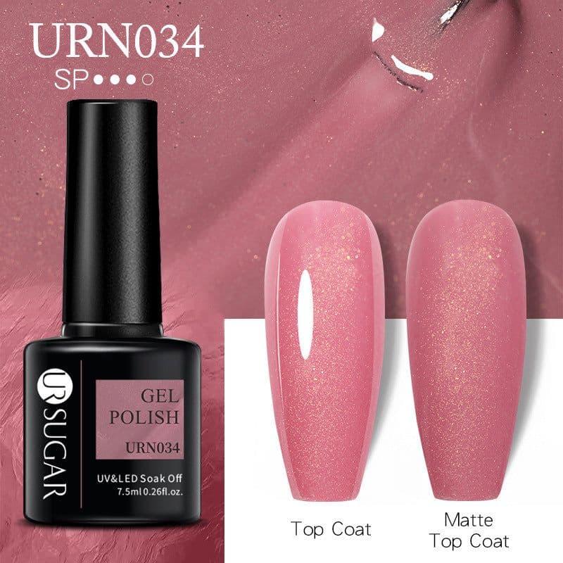image-UR SUGAR Nail Polish Gel URN090 7.5ML Solid Color Phototherapy