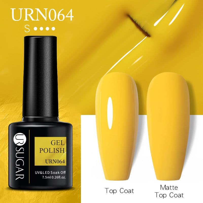 image-UR SUGAR Nail Polish Gel URN090 7.5ML Solid Color Phototherapy
