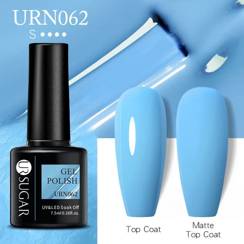 image-UR SUGAR Nail Polish Gel URN090 7.5ML Solid Color Phototherapy
