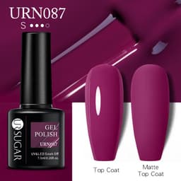 image-UR SUGAR Nail Polish Gel URN090 7.5ML Solid Color Phototherapy