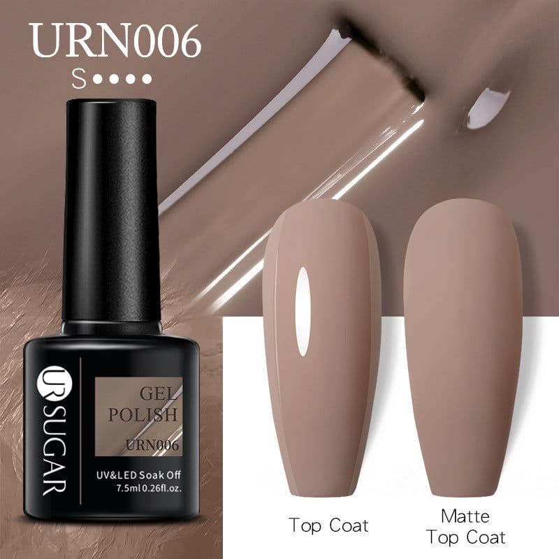 image-UR SUGAR Nail Polish Gel URN090 7.5ML Solid Color Phototherapy