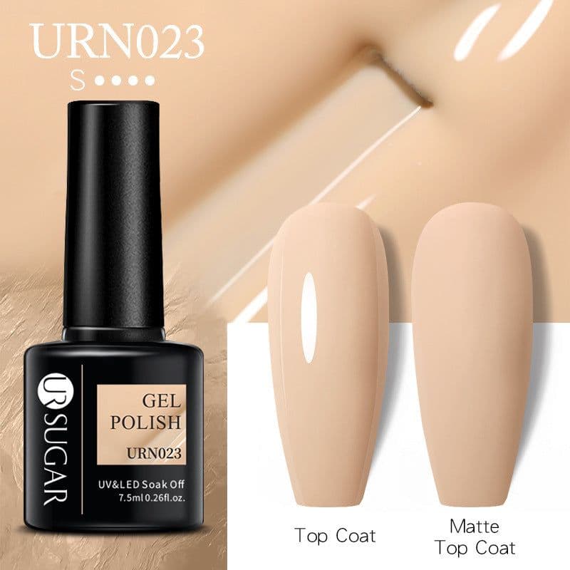 image-UR SUGAR Nail Polish Gel URN090 7.5ML Solid Color Phototherapy