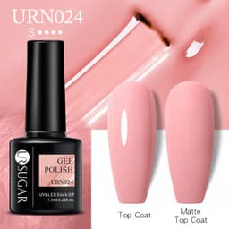 image-UR SUGAR Nail Polish Gel URN090 7.5ML Solid Color Phototherapy