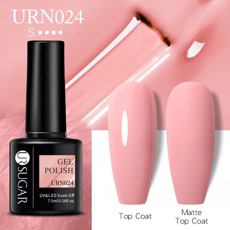 image-UR SUGAR Nail Polish Gel URN090 7.5ML Solid Color Phototherapy