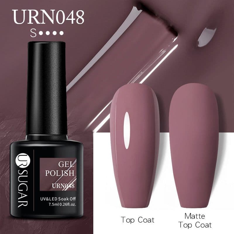 image-UR SUGAR Nail Polish Gel URN090 7.5ML Solid Color Phototherapy