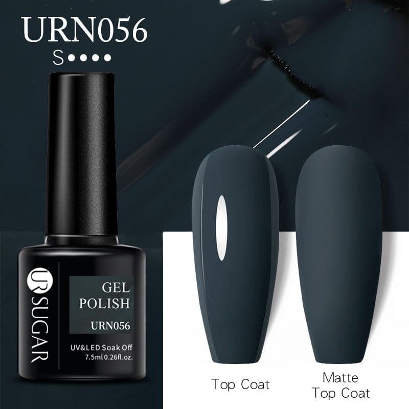 image-UR SUGAR Nail Polish Gel URN090 7.5ML Solid Color Phototherapy