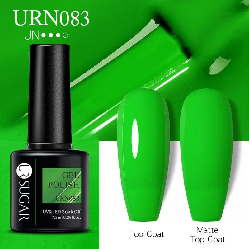 image-UR SUGAR Nail Polish Gel URN090 7.5ML Solid Color Phototherapy