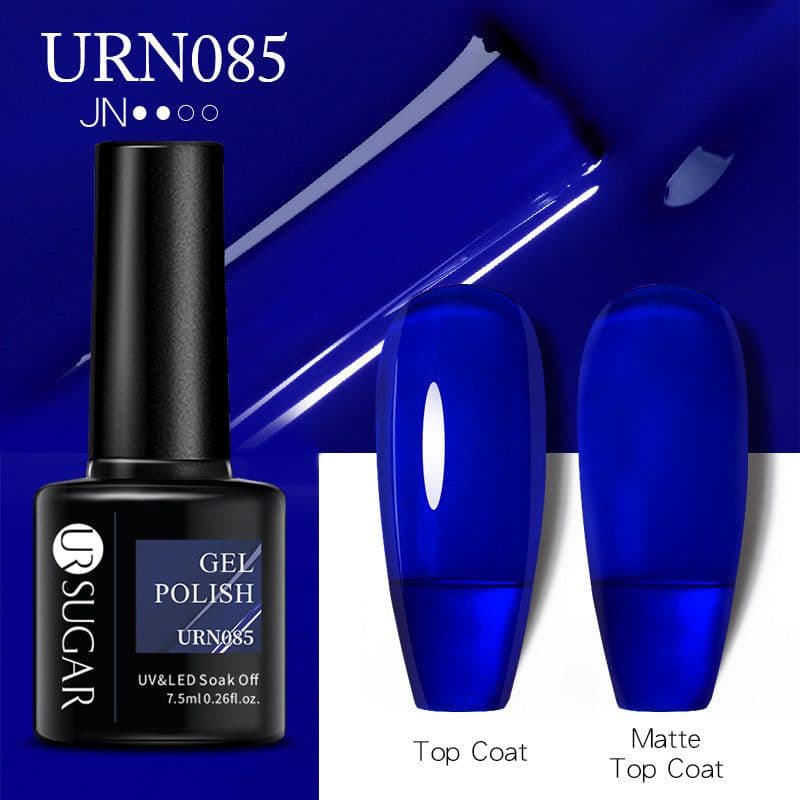 image-UR SUGAR Nail Polish Gel URN090 7.5ML Solid Color Phototherapy