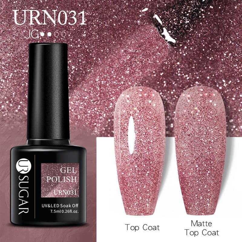 image-UR SUGAR Nail Polish Gel URN090 7.5ML Solid Color Phototherapy